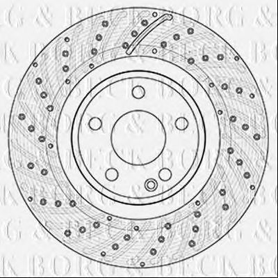 BORG & BECK bbd5355 -  Тормозной диск